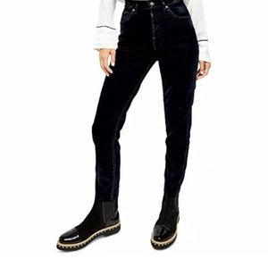 We the Free High Waist Faux Suede Jeans